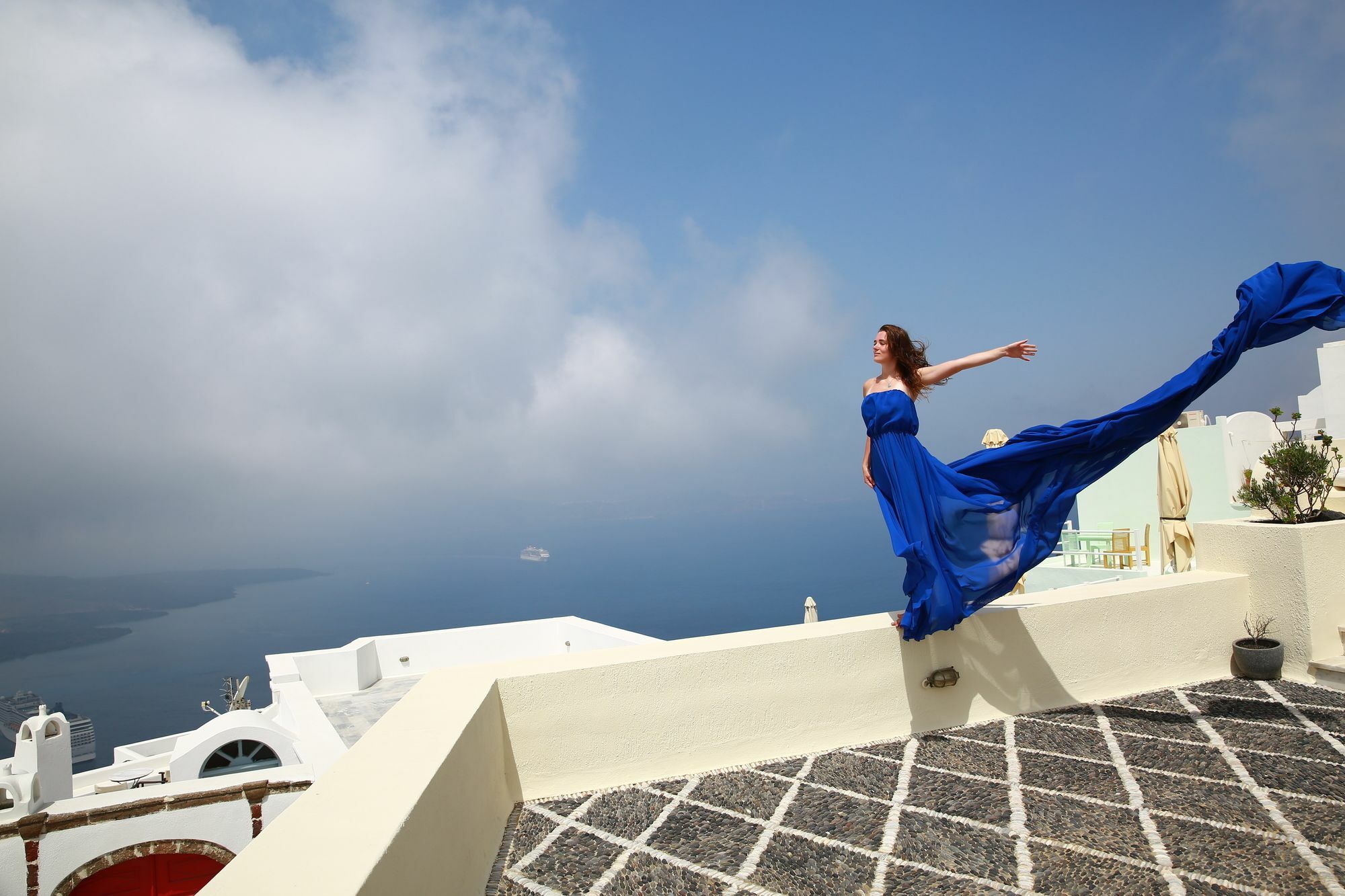 360 Blue Villa Fira  Ngoại thất bức ảnh